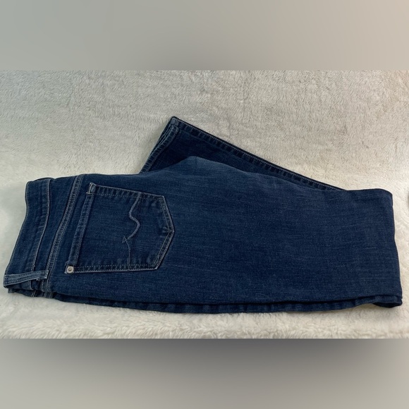 7 For All Mankind Dark Wash Straight Leg Jeans Size 31 - Picture 10 of 10